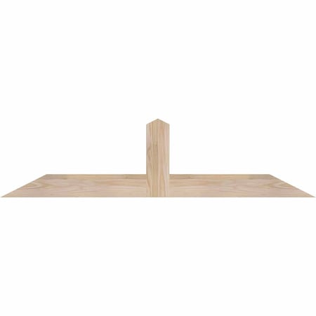 Ekena Millwork Portland Smooth Timber Gable Bracket, Douglas Fir, 48"W x 12"H x 1 1/2"D x 3 1/2"F, 6/12 Pitch GBW048X12X0204POR00SDF